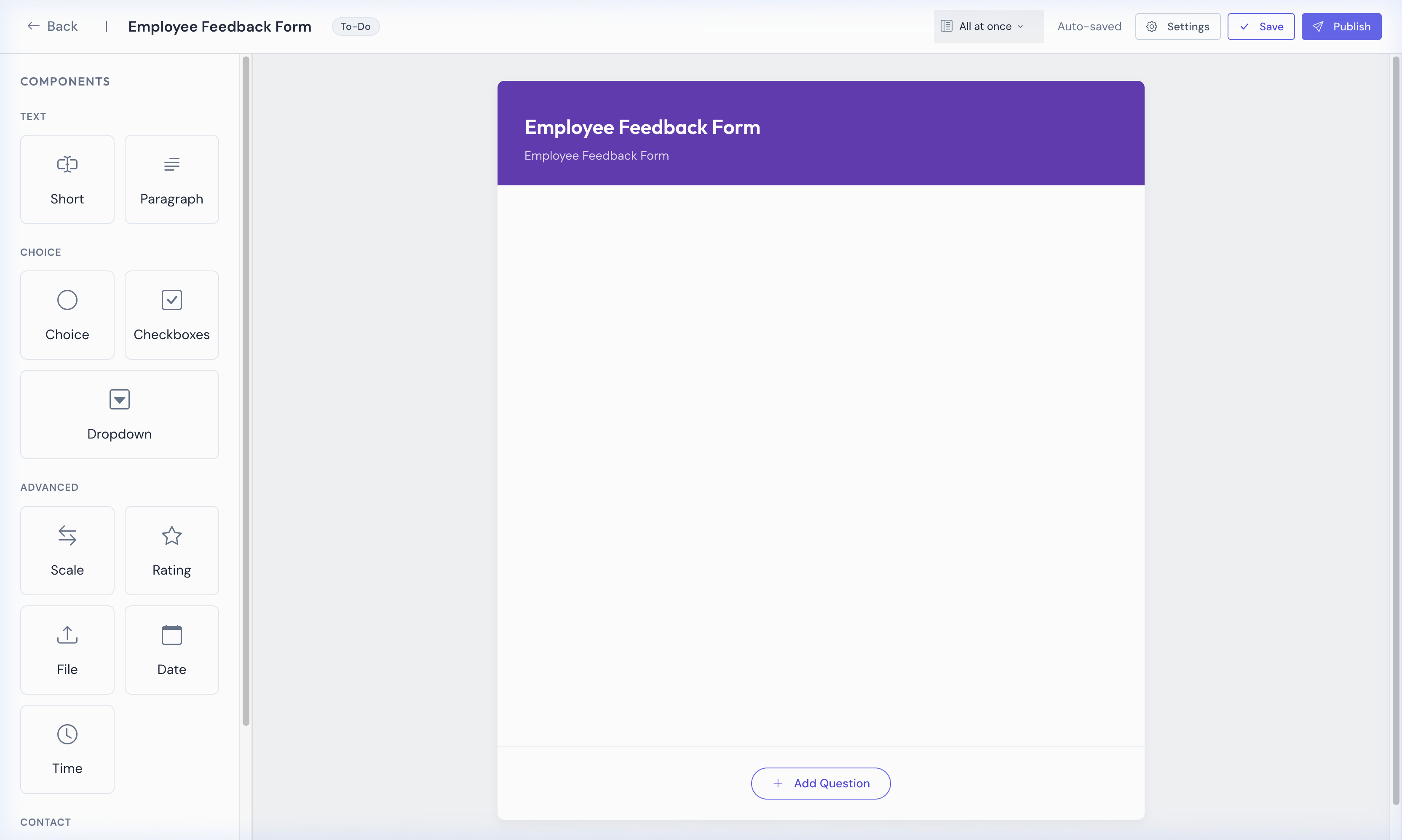 Drag and Drop Form Builder